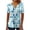 Multicolor C, variant on Kezqiaxn Dressy Tops for Women Ruched Short Sleeve V-Neck Button Down Shirts Business Work Blouses Plus Size Fashion