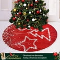 thumbnail image 6 of FMSHPON Red Christmas Snowflake Sparkle Xmas Christmas Tree Skirt Stand Mat for Holiday Party Decoration Indoor Outdoor 36 inches, 6 of 6