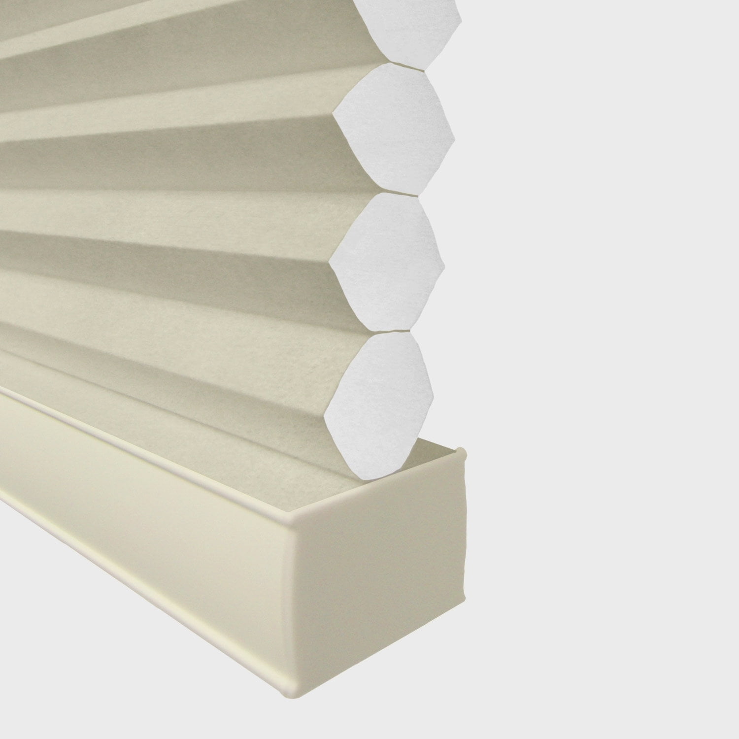 Richfield Studios Cordless Light Filtering Cellular Shade, Cream