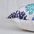 thumbnail image 6 of Beach Throw Pillow Covers, Set of 2 Coastal Coral Branch Ocean Themed Pillowcase Luxury Velvet Decorative Cushion Cover for Couch Bed Sofa Farmhouse Decoration 16X16 Inches, 6 of 6