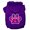 Purple, variant on Pet Dog Cat Hoodie Screen Printed, "Pink Argyle Paw"