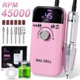 thumbnail image 1 of Taladro eléctrico para uñas de 45000RPM, taladros profesionales para uñas de Gel, esmalte, lima de uñas portátil recargable, herramienta de manicura, 1 of 5