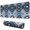Blue Ethnic Geometric, variant on Long Mouse Pads for Desk,Blue Ethnic Geometric Pattern Desk Mats on Top Of Desks, Desk Mouse Pad Extra Large with 3mm Non-Slip Base and Stitched Edge for Gaming,Office,Work,Home 31.5"x11.8"