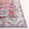 thumbnail image 6 of SAFAVIEH Arizona Liam Medallion Machine Washable Area Rug, Red/Blue, 6' x 9', 6 of 13