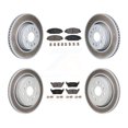 thumbnail image 1 of Transit Auto Front Rear Coated Disc Brake Rotors and Semi-Metallic Pads Kit for Car Ram 1500 Jeep Wagoneer Grand L KGF-103112, 1 of 11