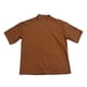thumbnail image 3 of Blusa y camisa de manga corta con cuello alto y semiredondo para hombre, de poliéster, ajustada, de color liso, con base de vellón alemán, cuello alto y manga corta., 3 of 8