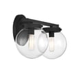 thumbnail image 5 of Trade Winds Linda 2-Light Bathroom Vanity Light in Matte Black, 5 of 5