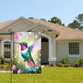 thumbnail image 2 of Amhnf Colorful Hummingbird With Flowers Garden Flag For Home Outdoor Garden Yard Decor 12x18 inch, 2 of 5