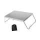 thumbnail image 4 of Mini mesa de camping plegable de aleación de aluminio y acero inoxidable resistente con Plata, 4 of 8