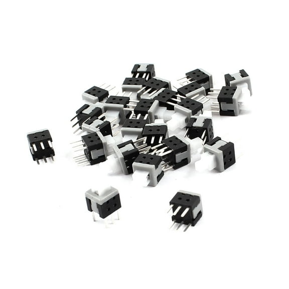 25pcs 6 Pins DPDT Latching Power Micro Push Button Switches 5.8mmx5.8mm