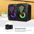thumbnail image 4 of Phenofice USB Computer Speaker for Home Black Plastic Compact Loudspeaker Box with Clear Sound and Volume Boost, 4 of 7