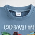 thumbnail image 7 of zaveiop Christian Shirt for Boys God Says I Am Toddler Kids Bible Verse Jesus T-Shirt Dino Trucks Graphic Tops 18M-6T (Z03-Navy, 4-5 Years), 7 of 7
