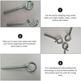 thumbnail image 4 of CTIRCHIU 10Pcs Safety Screw Hooks Stainless Steel Ceiling Hooks for Home Hanging Plants Towels Lamps, 4 of 8