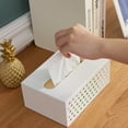 thumbnail image 4 of Caja dispensadora de pañuelos, soporte para cubierta, servilleta montada en la pared, contenedor de almacenamiento, 4 of 6