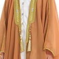 thumbnail image 5 of Otqutp Boys Robe 𝗜slamic Muslim Clothes Loose Fit Abaya Long Sleeve Lightweight Chiffon Kaftan Toddler Arabic 𝗗ubai Thobes, 5 of 9