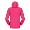 thumbnail image 4 of YDDIAN Womens Windbreaker Jacket with Hood Plus Size Long Sleeve Trendy Waterproof Coats Full Zip Summer Plain Dressy Packable Trench Coat with Pockets Hot Pink S, 4 of 4