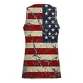 thumbnail image 3 of Men's American Flag Print Tank Tops Vintage Sleeveless Patriotic T Shirt 250 Year Anniversary Shirt, 3 of 4