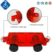 Magblock Magnetic Tiles Car Truck Expansion Set, 2 Piece Magnet Toy