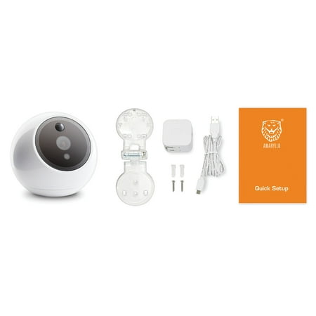 Amaryllo - Apollo Biometric Auto-Tracking Indoor Security Camera - White