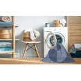 thumbnail image 2 of Ahgly Company Machine Washable Indoor Rectangle Transitional Blue Jay Blue Area Rugs, 5' x 7', 2 of 7