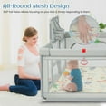 INFANS Baby Playpen, 74” x 62” Extra Large Baby Play Yard with Crawling
