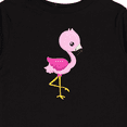 thumbnail image 4 of Inktastic Cute Flamingo, Baby Flamingo, Pink Flamingo, Bird Girls Long Sleeve Toddler T-Shirt, 4 of 5