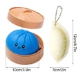 thumbnail image 3 of Giant Dumpling Squishy & Dumpling Stress Ornament Set, Jumbo Dumpling Squishy with Steamer Box, Cute Anxiety Relief Fidget, Soft Squeeze Decompression Dough for Adults, 3 of 7