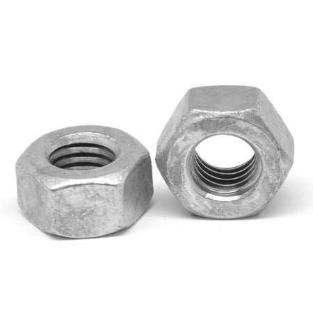 

5/8 -11 Coarse Thread A563 Grade A Heavy Hex Nut Low Carbon Steel Hot Dip Galvanized Pk 50