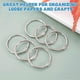 thumbnail image 5 of 15 Pack 4 Inch Loose Leaf Binder Rings Metal Paper Rings Extra Large Nickel Plated Steel Book Keych, 5 of 5