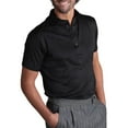 thumbnail image 1 of TOWED22 Men's Short Sleeve Polo Shirt Contrast Color Tops(Black,4XL), 1 of 5