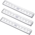 thumbnail image 1 of Motion Sensor Light, 10 LED Bulbs Operated Wireless Motion Nightlight Portable Magnetic Security Closet Light Stick Up Motion Sensor Night Lights for Closets Hallway Stairway(3), 1 of 7
