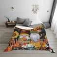 thumbnail image 6 of KLL Welcom Fall Print Fleece Throw Blanket, Horizontal Fleece Bedding Cute Soft Blankets Comfy Fleece Flannel Plush Home Decor for Couch & Bed -40"x30", 6 of 9