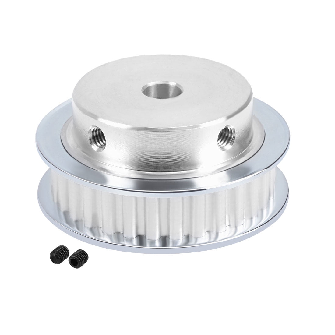 uxcell Aluminum XL 15 Teeth 6mm Bore Timing Belt Idler Pulley Flange Synchronous Wheel for 10mm Belt 3D Printer CNC 