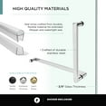 thumbnail image 5 of Shower Set for 28" x 28" Space - Double Threshold Acrylic Shower Base | Shower Enclosure - Polished Chrome Hardware, 5 of 11