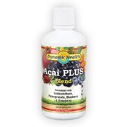Dynamic Health Acai Plus Blend | With Seabuckthorn, Pomegranate, Raspberry & More | Vegetarian, No Gluten | 32oz, 32 Serv