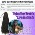 thumbnail image 3 of HAIRRO 18 Inch Goddess Box Braids Crochet Hair Boho Crochet Box Braids With Curly Ends Bohomian Box Braids Crochet Hair for Black Women Pre Looped Box Braids Crochet Hair, 3 of 8