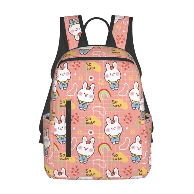 Balery Rabbit So Cute Mochila Ligera para Hombres y Mujeres – Resistente y Impermeable, Ideal para la Escuela, el Trabajo, los Viajes y el Uso Diario