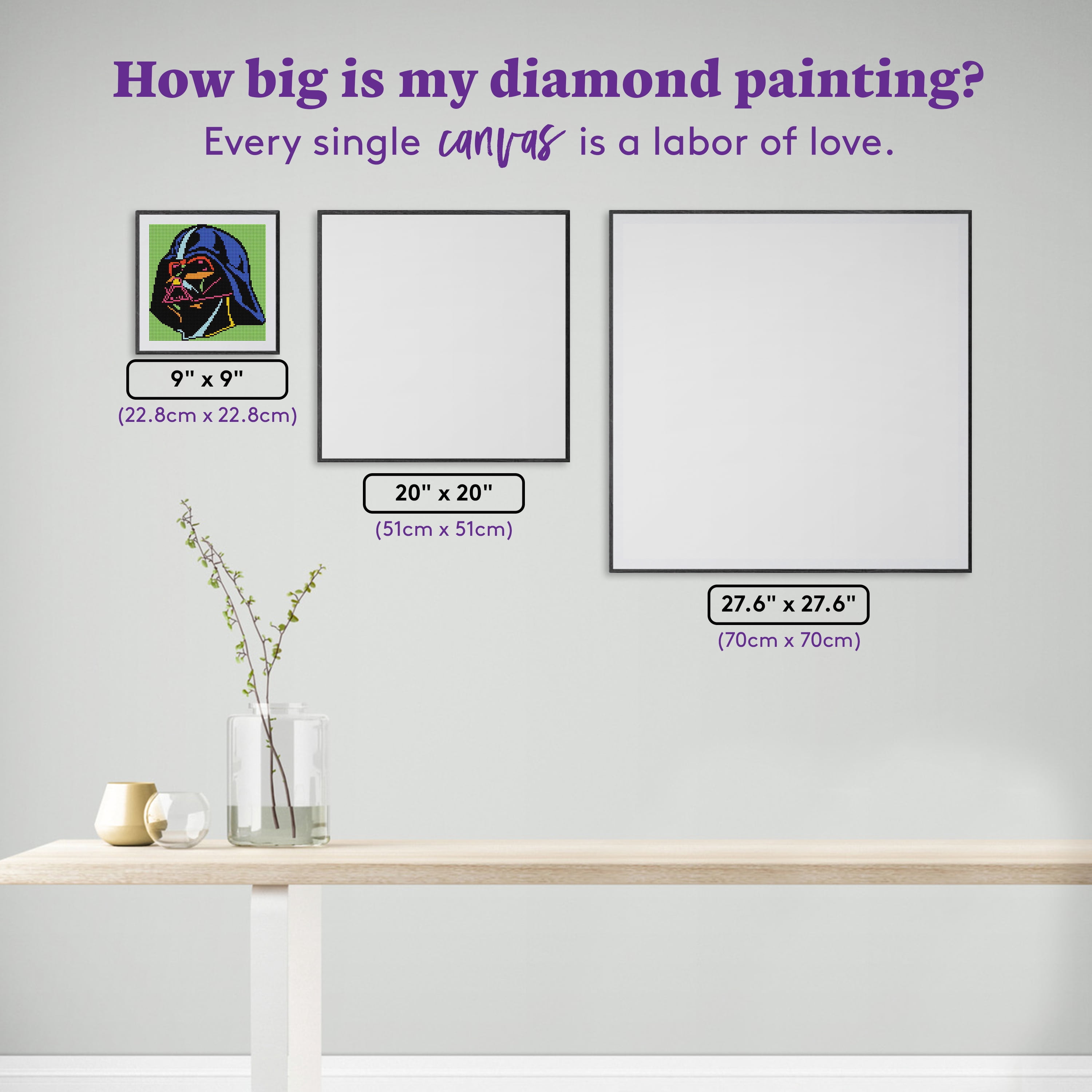 DIAMOND ART CLUB® Darth Vader Reimagined Diamond Painting Kit, Fun