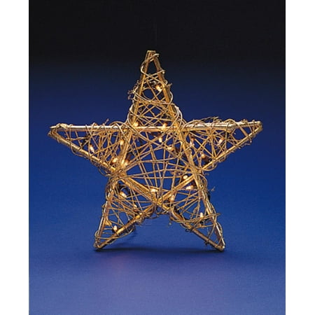 Huge Lighted Indoor Gold Rattan Star Christmas Hanging Decoration - Walmart.com