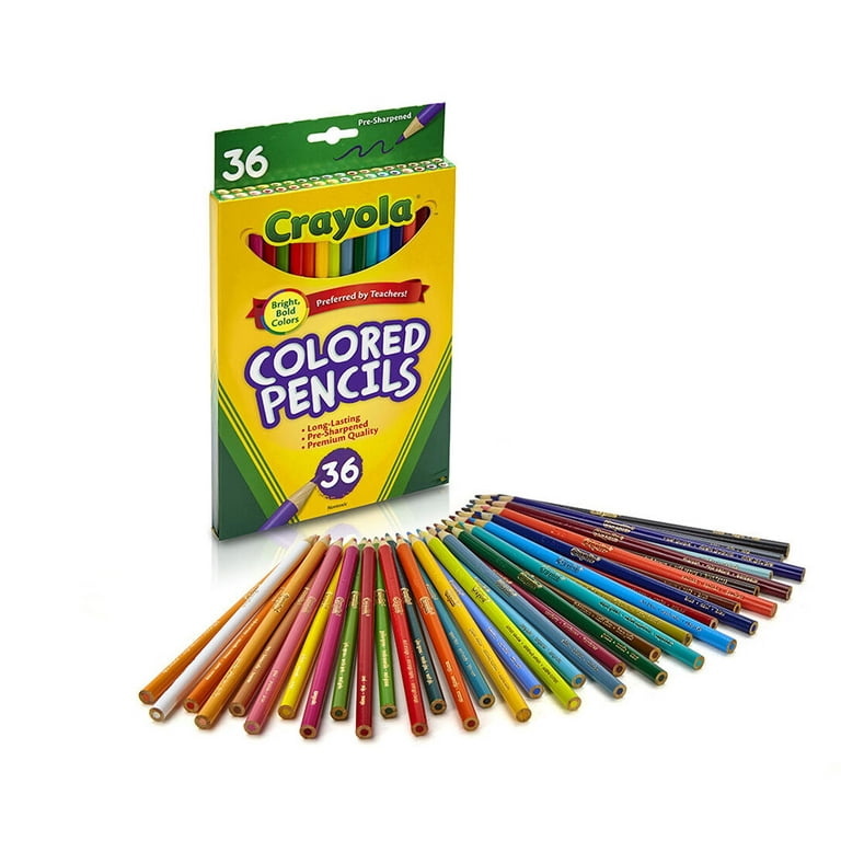 Crayola Colored Pencils, Sharpened, Adult Coloring, Assorted Colors, 12  Count