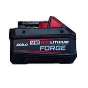 MILWAUKEE 48-59-1881 M18 REDLITHIUM FORGE XC8.0 Starter Kit – 8.0Ah Battery & Rapid Charger, High Output Power