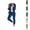 Light Blue, variant on Womens Elegant Solid Color Suit Long Sleeve Cardigan Pockets Top Elastic Straight Leg Pants Suit Capris Women