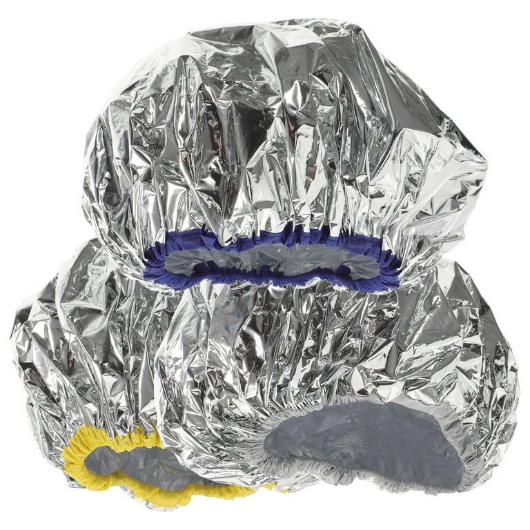 Tin foil hat 3 pcs Baking Oil Hair Caps Elastic Hair Dye Cap Tin Foil Hat Hair Coloring Caps