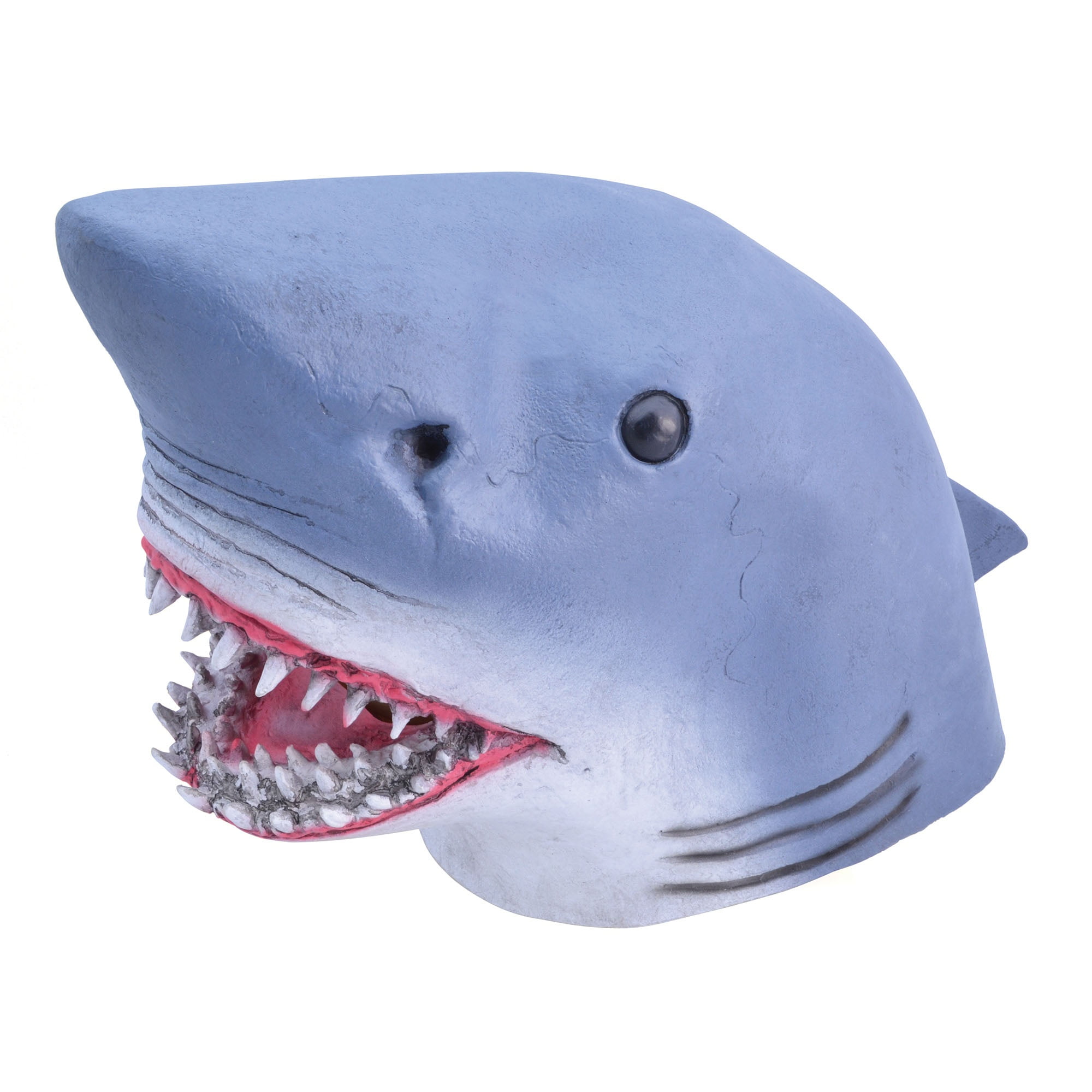 Shark adult size ladies or mens rubber overhead fancy dress mask Jaws 