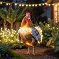 thumbnail image 2 of asddcavvf Christmas Animal Outdoor Garden Chicken Ground Plug Decoration Outdoor Christmas Animal Ground Plug 2D Small Garden Flags for outside with Sign Language Garden Label Outdoor Metal Cards for, 2 of 4