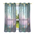 thumbnail image 6 of Yayeee Window Curtains Light Filtering 63"x52" Grommet Panel Pair Home Living Room Decor, Purple Forest Scene, 6 of 7