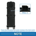 thumbnail image 4 of Power Window Switch Front Left Driver Side Window Control Switch for Jaguar XE XEL XJ Black, 4 of 7