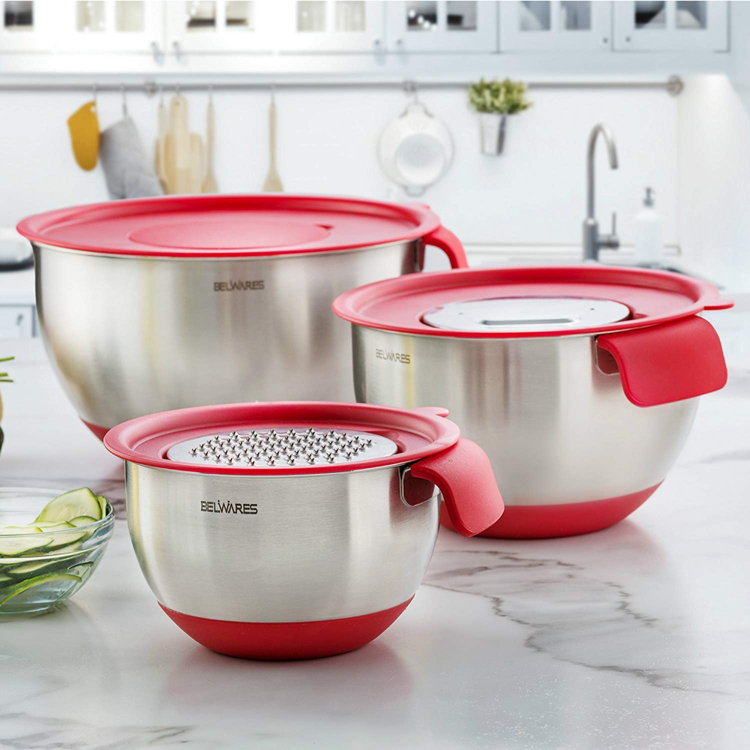 Belwares Stainless Steel Mixing Bowls With Grater Walmart Canada