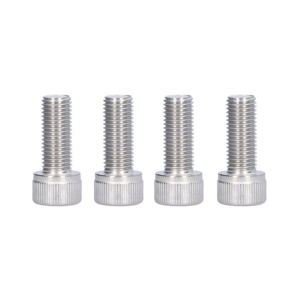 Premium A2-70 Stainless Steel Hex Socket Cap Screws, M10x25, 1.25mm Fine Thread, Corrosion-Resistant, DIN 912 Standard, Ideal for Automotive, Engineering, and DIY Projects, Set of 4