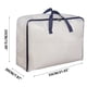 thumbnail image 3 of Bolsa transparente para almacenamiento de edredones | Organizador plegable de PVC de gran capacidad | 55x33x20 cm | Tela de malla con clip | Solución de almacenamiento para mantas, ropa, ropa de, 3 of 4